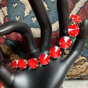 Handmade Swarovski “Crystal Royal Red Shiny Lacque